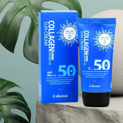 Крем солнцезащитный с коллагеном Eshumi Collagen Laser SPF 50+