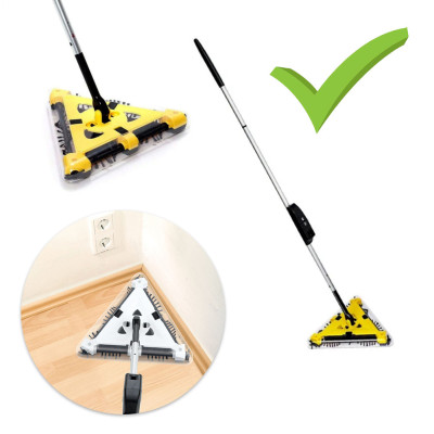 Електровіник Twister Sweeper електрощітки Ручний електричний турбовеник Твістер Свипер Жовтий трикутний Електровіник Twister Sweeper електрощітки Ручний електричний турбовеник Твістер Свипер Жовтий трикутний