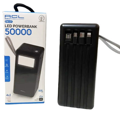 Power bank 50000 mAh повербанк ACL PW07 зарядка для телефона зарядное устройство Lightning Type-C MicroUSB USB Power bank 50000 mAh повербанк ACL PW07 зарядка для телефона зарядное устройство Lightning Type-C MicroUSB USB