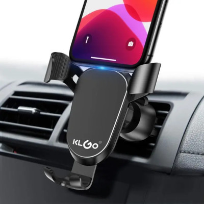 Держатель для телефона в автомобиль KLGO Z9 гравитационный автодержатель на дефлектор в машину Держатель для телефона в автомобиль KLGO Z9 гравитационный автодержатель на дефлектор в машину
