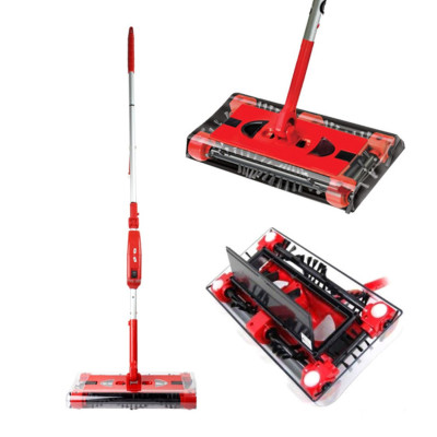 Электровеник швабра Swivel Sweeper G3 аккумуляторный пылесос Свивел Свипер крассный