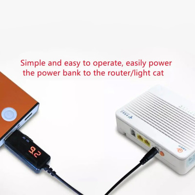 USB кабель для роутера від Power Bank перехідник перетворювач 9V 12V кабель живлення від повербанку USB кабель для роутера від Power Bank перехідник перетворювач 9V 12V кабель живлення від повербанку