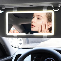 Автомобільне дзеркало для макіяжу LED Vanity На козирок автомобіля прямокутне Підсвітка з акумулятором Автомобільне дзеркало для макіяжу LED Vanity На козирок автомобіля прямокутне Підсвітка з акумулятором
