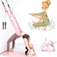 Резинка гамак для аеройоги повітряної гімнастики Air Yoga rope полотно для прапор йоги розтяжка та тренування м'язів Резинка гамак для аеройоги повітряної гімнастики Air Yoga rope полотно для прапор йоги розтяжка та тренування м'язів