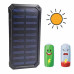 Повербанк 15000 mAh Power bank от солнечной панели Solar зарядное устройство для телефона с фонариком