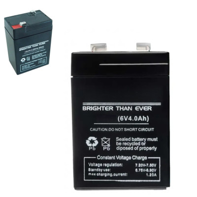 Акумулятор свинцево кислотний універсальна акумуляторна батарея 6V 4.0 AH