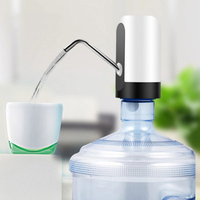 Електрична помпа дозатор для води з акумулятором Pump Dispenser Біла Насадка диспенсер на пляшку кулер Електрична помпа дозатор для води з акумулятором Pump Dispenser Біла Насадка диспенсер на пляшку кулер