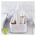 Органайзер для косметики Пылезащитный Водонепроницаемый Cosmetic Storage Box LD 388 Настольный бокс Серый