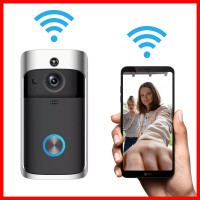 Беспроводной видеозвонок с датчиком движения HD Wi-Fi Eken V5 Black Bluetoth видео звонок глазок на дверь Беспроводной видеозвонок с датчиком движения HD Wi-Fi Eken V5 Black Bluetoth видео звонок глазок на дверь