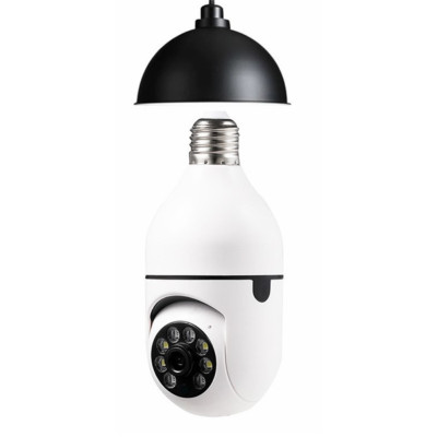Поворотная IP камера в патрон 4МП WiFi Camera для видеонаблюдения дома со звуком и ночным видением Поворотная IP камера в патрон 4МП WiFi Camera для видеонаблюдения дома со звуком и ночным видением
