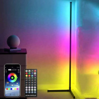 Угловой напольный RGB торшер светодиодный LED лампа с пультом светильник с регулируемой яркостью 130см сборной Угловой напольный RGB торшер светодиодный LED лампа с пультом светильник с регулируемой яркостью 130см сборной