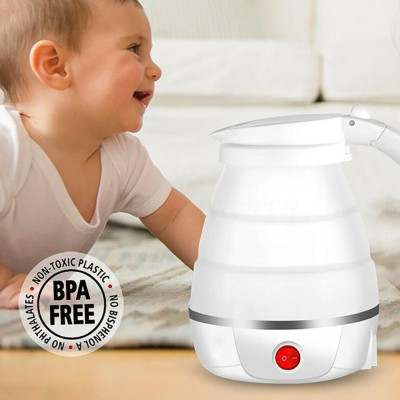 Силіконовий електрочайник дорожній складний Elecreic Kettle 600 мл сучасний портативний електронний чайник Силіконовий електрочайник дорожній складний Elecreic Kettle 600 мл сучасний портативний електронний чайник