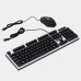 Клавиатура с мышкой настольная RGB подсветкой для ПК Hoco GM18 клава игровая светодиодная для компьютера Клавиатура с мышкой настольная RGB подсветкой для ПК Hoco GM18 клава игровая светодиодная для компьютера
