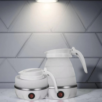 Силіконовий електрочайник складаний 600 мл дорожній Hoffmans Electronics HM-2546 Швидкозакипальний чайник Сірий Силіконовий електрочайник складаний 600 мл дорожній Hoffmans Electronics HM-2546 Швидкозакипальний чайник Сірий