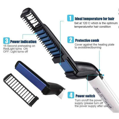 Электрическая расческа Modelling Comb For Beaut выравниватель для бороды и укладки волос