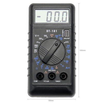 Мультиметр Digital DT 181 ART 1021 тестер цифровой профессиональный вольтметр амперметр Мультиметр Digital DT 181 ART 1021 тестер цифровой профессиональный вольтметр амперметр