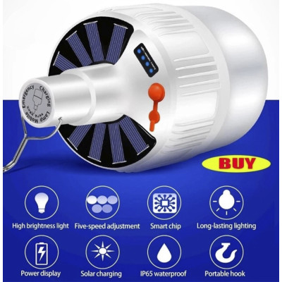 Ліхтар підвісний з акумулятором з USB заряджання Solar Lamp JK 24 LED Лампа на сонячній батареї для кемпінгу з гачком Ліхтар підвісний з акумулятором з USB заряджання Solar Lamp JK 24 LED Лампа на сонячній батареї для кемпінгу з гачком
