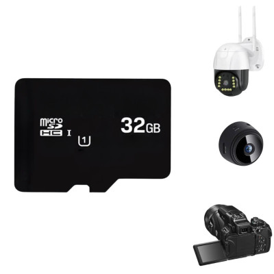 Карта пам'яті 32 ГБ microSD Class 10 для техніки мікро СД без адаптера флеш картка