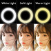 Кільцева лампа 26см зі штативом настільна Ring light Led Набір блогера світлодіодне селфі кільце Кільцева лампа 26см зі штативом настільна Ring light Led Набір блогера світлодіодне селфі кільце