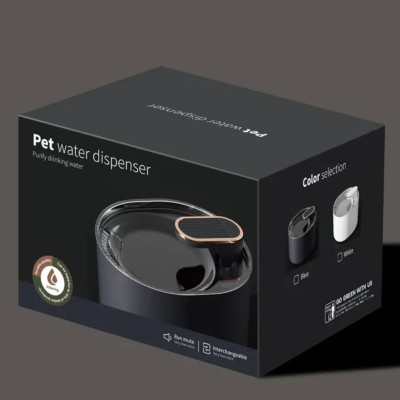 Поилка фонтан для животных Pet water dispenser со сменным фильтром Автоматическая поилка 3л для питомцев
