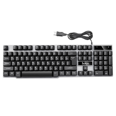 Клавиатура с мышкой настольная RGB подсветкой для ПК Hoco GM18 клава игровая светодиодная для компьютера Клавиатура с мышкой настольная RGB подсветкой для ПК Hoco GM18 клава игровая светодиодная для компьютера