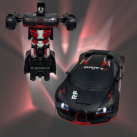 Машинка трансформер на радіокеруванні акумуляторна 2в1 Bugatti autobot Робот автобот на пульті управління Машинка трансформер на радіокеруванні акумуляторна 2в1 Bugatti autobot Робот автобот на пульті управління